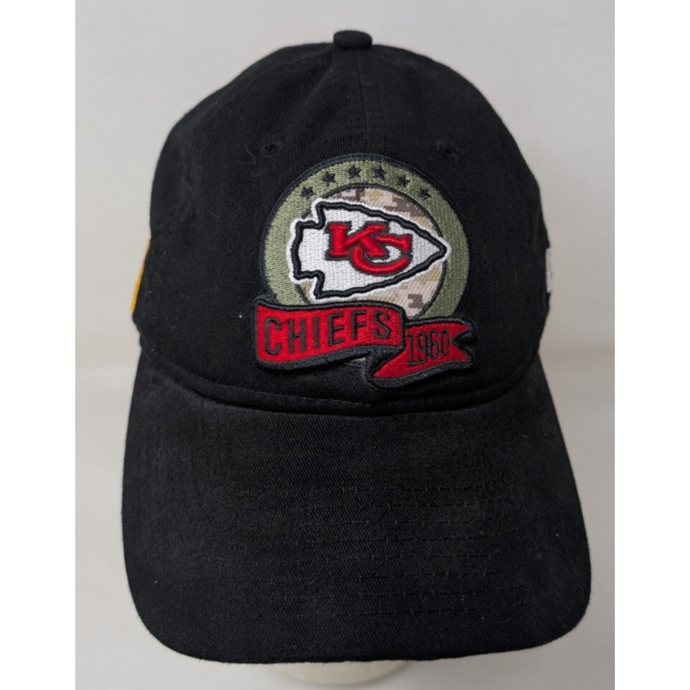 Kansas City Chiefs NFL New Era Salute To‎ Service Military Baseball Cap Hat VTG